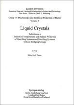 {pdf} Transition Temperatures and Related Properties of One-Ring Systems and Two-Ring Systems without Bridging Groups J. Thiem (eds.)
