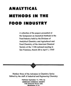 [PDF] Analytical Methods in The Food Industry Matchett J.R., et al. (eds.)