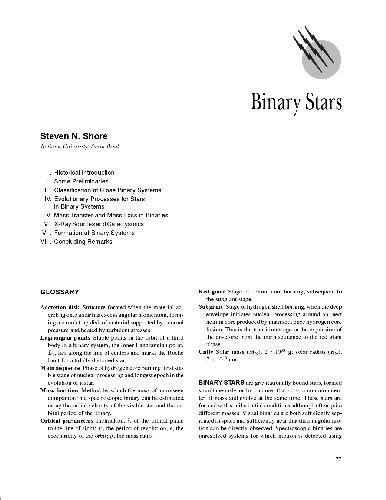 [PDF] Encyclopedia of Physical Science and Technology - Stars and Stellar Systems Robert A. Meyers (Editor-in-Chief)