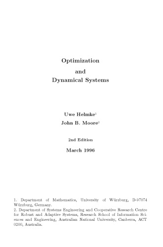 [PDF] Optimization and dynamical systems Helmke U., Moore J.