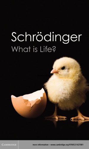 [PDF] What is life? ;with, Mind and matter ; & Autobiographical sketches: the physical aspect of the living cell Schr?dinger, Erwin