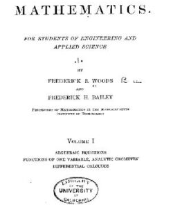 [PDF] A course in mathematics,: For students of engineering and applied science, Frederick S Woods