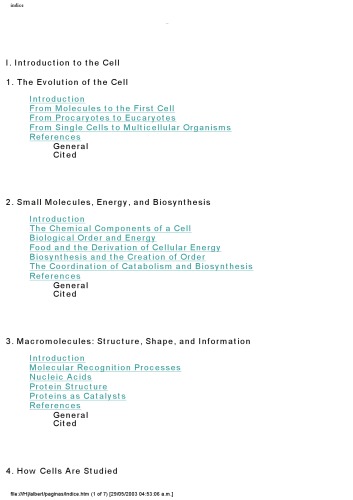 {PDF} Molecular Biology of the Cell Alberts