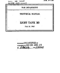 [PDF] TM 9-726. Technical manual. Light tank M3