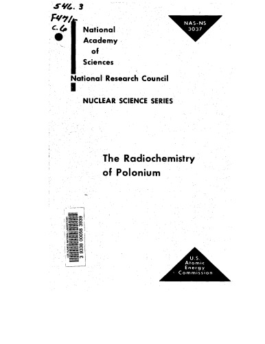 {PDF} The radiochemistry of polonium P  E Figgins