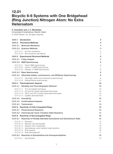 [PDF] Compr. Heterocyclic Chem. III Vol.12 Five- and Six-membered Fused Systems with Bridgehead Heteroatoms Katritzky A.R., et al. (eds.)