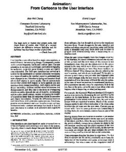 [PDF] Animation.From cartoons to the user interface Bay-Wei Chang