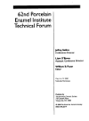 {PDF} 62nd Porcelain Enamel Institute Technical Forum William D. Faust