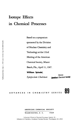 [PDF] Isotope Effects in Chemical Processes Gould R.F. (ed.)
