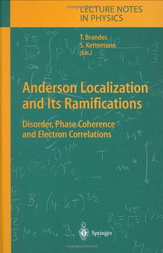 [PDF] Anderson Localization and Its Ramifications: Disorder, Phase Coherence, and Electron Correlations Tobias Brandes, Stefan Kettemann