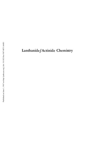 [PDF] Lanthanide-Actinide Chemistry Gould R.F. (ed.)