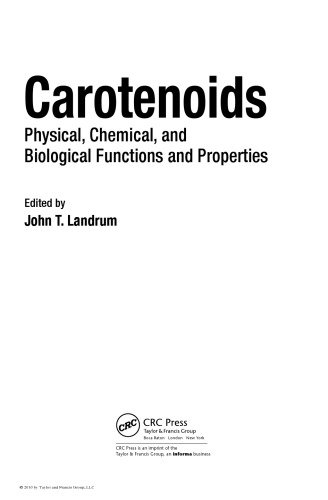 [PDF] Carotenoids: Physical Landrum, John T