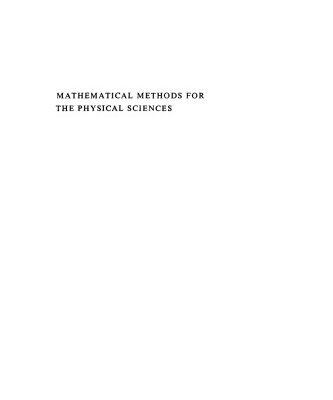 [PDF] Mathematical methods for the physical sciences : an informal treatment for students of physics and engineering K  F Riley