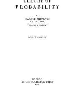 [PDF] Theory of probability Harold Jeffreys