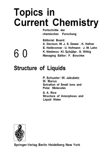 [PDF] Structure of Liquids Boschke F.L.