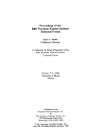 {PDF} 48th Porcelain Enamel Institute Technical Forum. Ceramic Engineering and Science Proceedings, Volume 8, Issue 5/6 William Smothers