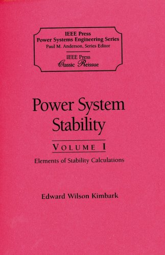 [PDF] Power System Stability (IEEE Press Series on Power Engineering) (Volumes II) Edward Wilson Kimbark