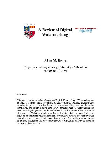 {PDF} A Review of Digital Watermarking Bruce