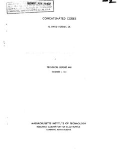 {PDF} Concatenated Codes G. David Forney