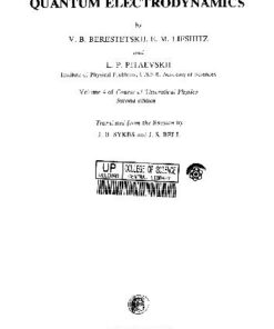 [PDF] Course of Theoretical Physics, Volume 4. Quantum Electrodynamics E. M. Lifshitz, V. B. Berestetski, L. P. Pitaevskii
