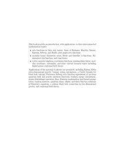 [PDF] A Window into Zeta and Modular Physics Klaus Kirsten, Floyd L. Williams, Editors