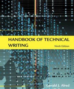 {PDF} Handbook of Technical Writing, 9th edition Gerald J. Alred, Charles T. Brusaw, Walter E. Oliu