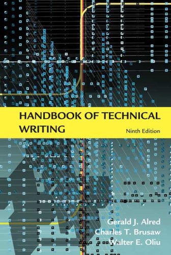 {PDF} Handbook of Technical Writing, 9th edition Gerald J. Alred, Charles T. Brusaw, Walter E. Oliu