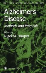 [PDF] Alzheimer's Disease: Methods and Protocols David Allsop (auth.), Nigel M. Hooper (eds.)