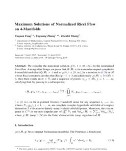 [PDF] Communications In Mathematical Physics - Volume 283 M. Aizenman (Chief Editor)