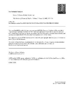 {PDF} On technical analysis Brown D.P., Jennings R.H.