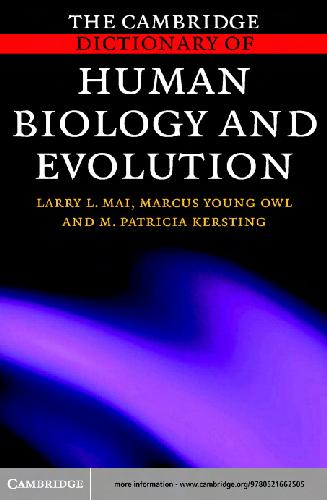 {PDF} The Cambridge Dictionary of Human Biology and Evolution Mai L.