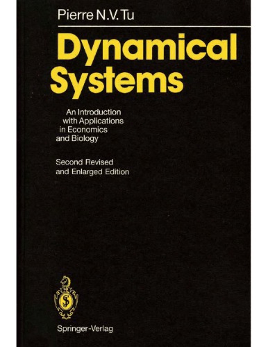 [PDF] Dynamical Systems - An Intro. with Applns in Economics, Biology P. Tu