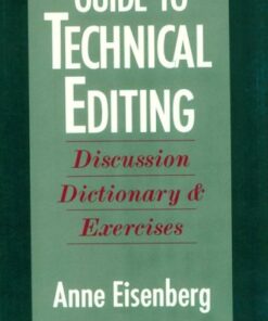 [PDF] Guide to technical editing: Discussion, dictionary, and exercise Anne Eisenberg
