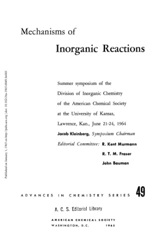 [PDF] Mechanisms of Inorganic Reactions Gould R.F. (ed.)
