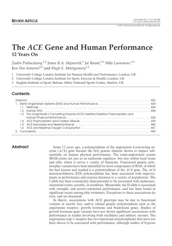 {PDF} sports medicine Volume 41 Issue 6 June 2011 adisonline.com