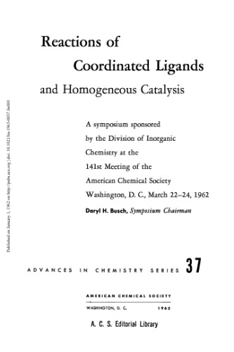 [PDF] Reactions of Coordinated Ligands Gould R.F. (ed.)