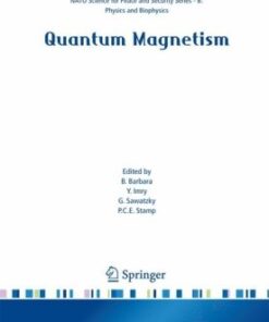 [PDF] Quantum Magnetism B. Barbara, B. Barbara, Y. Imry, G. Sawatzky, P.C.E. Stamp