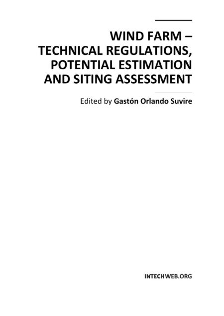 {PDF} Wind Farm - Technical Regulations, Potential Estimation and Siting Assessment Intech Prepress 3