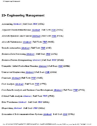 [PDF] 23.Engineering Management John G. Webster (Editor)