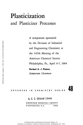 [PDF] Plasticization and Plasticizer Processes Gould R.F. (ed.)