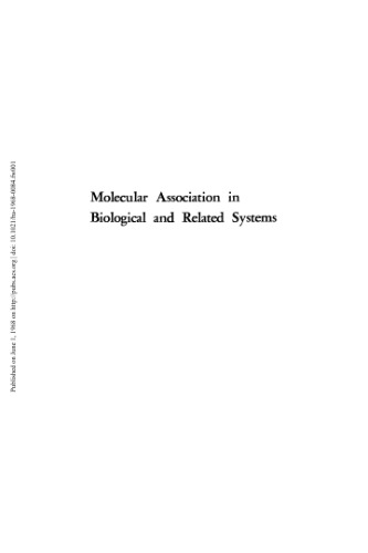 [PDF] Molecular Association in Biological and Related Systems Gould R.F. (ed.)