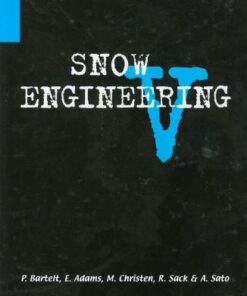 {PDF} Snow Engineering V: Proceedings of the Fifth International Conference on Snow Engineering, 5-8 July 2004, Davos, Switzerland P. Bartelt, E. Adams, M. Christen, R. Sack, A. Sato