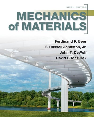 [PDF] Mechanics of Materials, Sixth Edition Ferdinand P. Beer, E. Russell Johnston, Jr., John T. DeWolf, David F. Mazurek