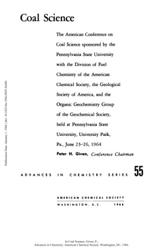 [PDF] Coal Science Gould R.F. (ed.)