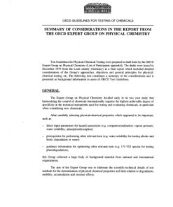 {pdf} Summary of Considerations in the Report from the OECD Expert Group on Physical Chemistry OECD