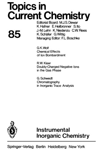[PDF] Instrumental Inorganic Chemistry Boschke F.L.