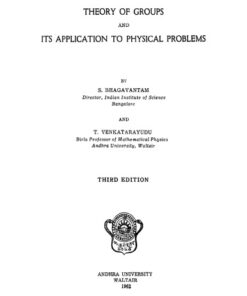 [PDF] Theory of Grps and Its Appln to Physical Probs S. Bhagavantam, et al.,