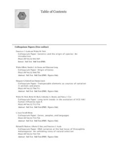 [PDF] (NAS Colloquium) Genetics and the Origin of Species: From Darwin to Molecular Biology 60 Years After Dobzhansky volume 94 (15) issue PNAS, July 22, 1997 Editors: Francisco J.Ayala and Walter M.Fitch