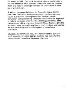 [PDF] A natural language interface for computer aided design T. Samad