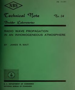 {PDF} RADIO WAVE PROPAGATION IN AN INHOMOGENEOUS ATMOSPHERE James R. Wait